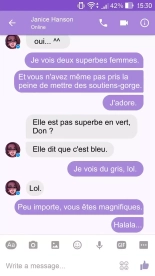 Discussion avec Janice : page 17