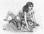 ANOTHER EROTIC GIRL WRESTLING : page 28