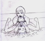 ANOTHER EROTIC GIRL WRESTLING : page 54
