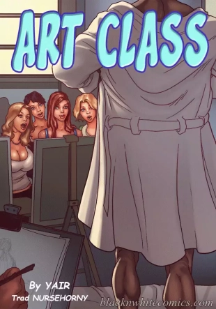 hentai Cours de peinture Blackandwhite