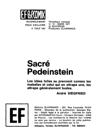 hentai Elvifrance - EF Pop Comix - 013 - Sacré Pedeinstein