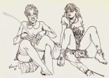 EROTIC FACE SITTING DRAWING 2 : page 30