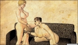 EROTIC FACE SITTING DRAWING 2 : page 40