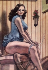 EROTIC FACE SITTING DRAWING : page 21