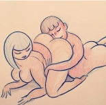 EROTIC FACE SITTING DRAWING : page 29