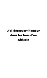 J‘ai découvert l‘amour en Afrique : page 2