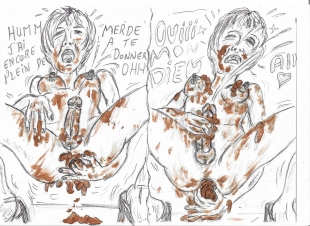 hentai les perversions de tante brigitte ,scat in color ,by avedrac granny crossdressing !